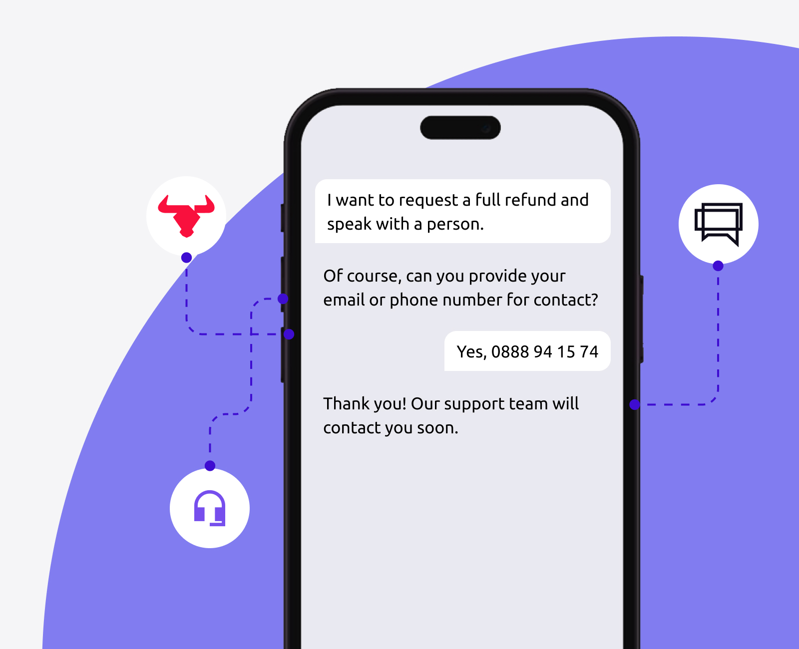 Support-Ticket-Chatbot - KI, die Kundenanfragen automatisiert